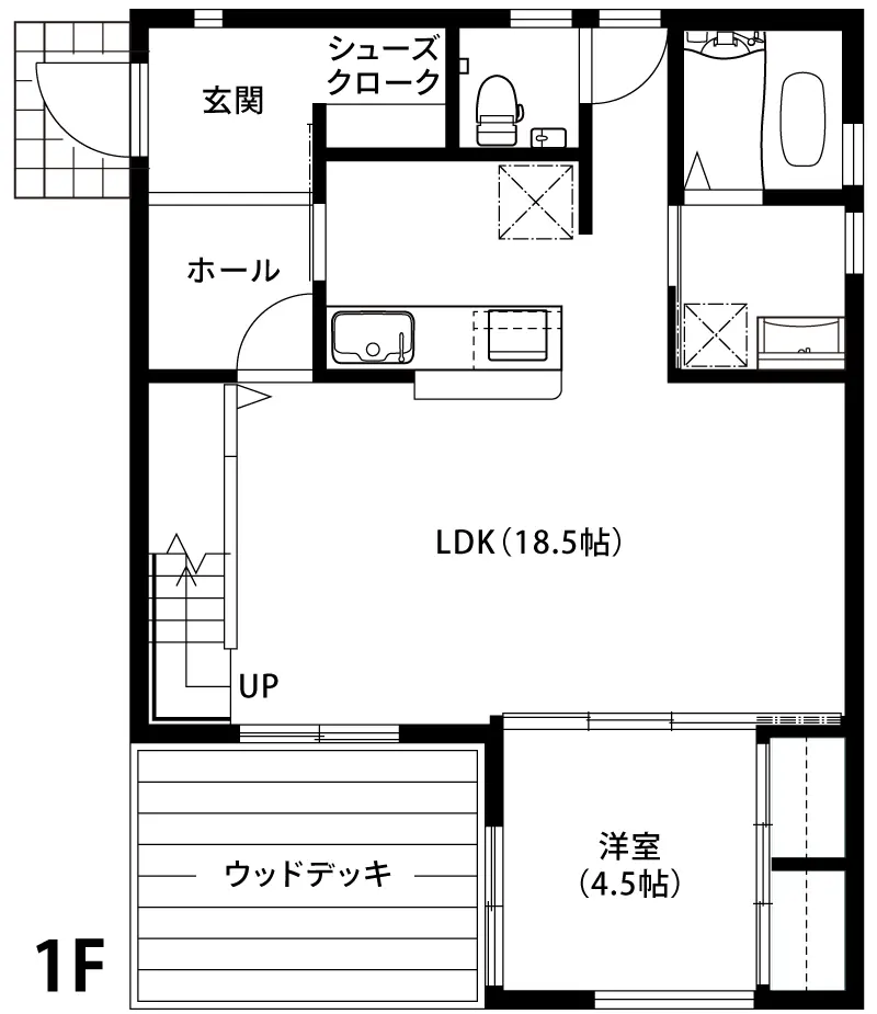 ZERO-CUBE+BOX間取り1F